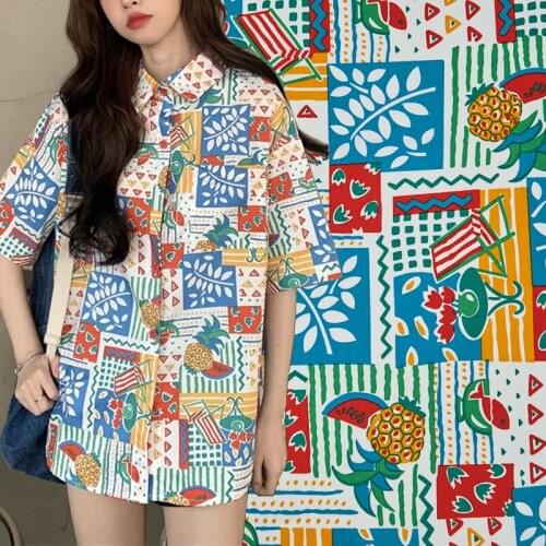 Fruit Pineapple Print Pure Cotton Fabric For Dress Tissus Au Mètre Ткань Для Шитья Одежды Sewing Telas Algodon Estampadas Tecido