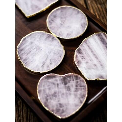 Nature Agate Cup Mats Handicraft