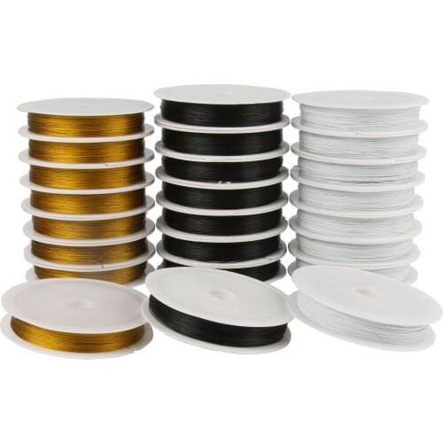 1Roll/lots 0.3/0.38/0.45mm Resistant Strong Line Stainless Steel Wire Tiger Tail Beading Wire For Jewelry Making Findings