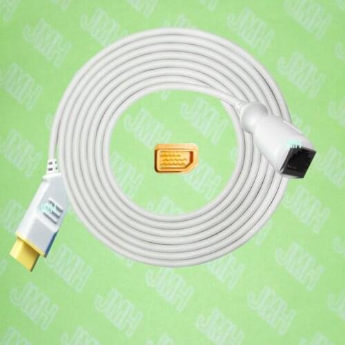 Compatible with Nihon Kohden BSM3200 /4100/5100/9510/9800/1500 the Abbott IBP transducer Adapter cable,14pin to 6pin