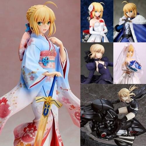 Fate/Stay Night Sexy Anime Figure The King Black Saber Huke Ver. Sexy Figure The King Black Dress Saber Action Figure Toys
