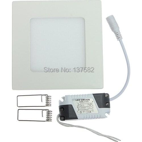 Led Panel Light 6W AC85-265V Bright Warm White/Natural White/Cold White SMD2835 30pcs, Round Shape, With Power Adapter