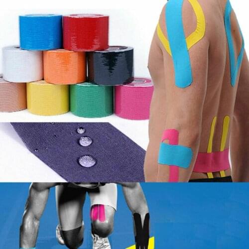 5M*5CM Kinesiology Tape Athletic Muscle Support Sports Physio Therapeutic Tape Medical Adhesive Fixation Pain Stop Muscle Tapes