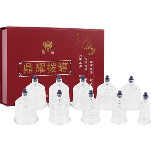 Suction Cups massage Cupping jars Acupuncture Vacuum Cupping Set jar plastic vacuum therapy Massage cupping 10pcs set