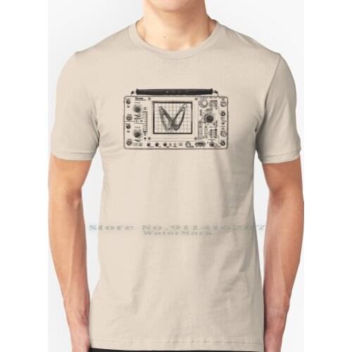 Vintage Oscilloscope Lorenz Attractor T Shirt 100% Pure Cotton Chaos Chaos Theory Lorenz Attractor Effect Oscilloscope