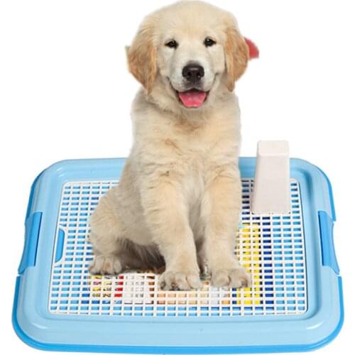 Indoor Mesh Dog Toilet Tray Durable Plastic Puppy Litter Toilet Box Trainer Cat Dog Potty Training Pad Accessories Pet Supplies