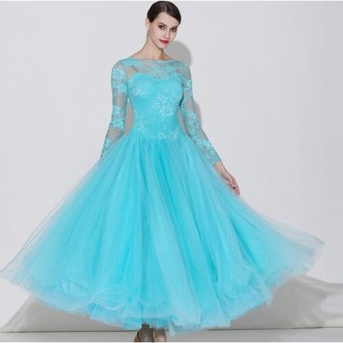 Standard ballroom dress woman ballroom dance competition dresses waltz dance dress swing dance costume women dance wear lace