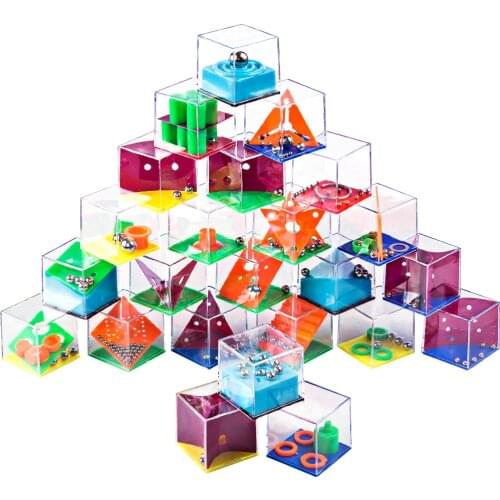 24Pcs Puzzle Brain Teaser Magic Puzzles Game Toys for Children Adults Kids Brain Teaser Educational Toys Gift for Kids Adults