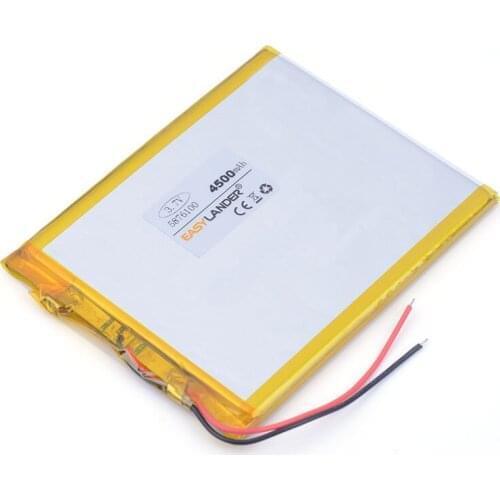 3.7V 4500mAh 5876100 LiPo Polymer Lithium Rechargeable Battery For GPS PSP DVD PAD E-book tablet pc laptop power bank video game