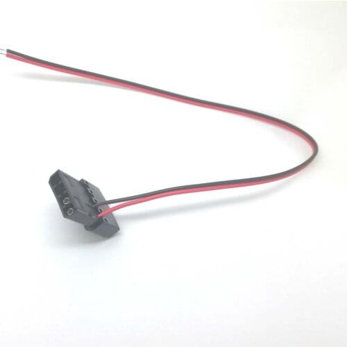 4 pin 4PIN Molex to 2pin 2 pin DC Power cable cord adapter 2V/3A for LED SMD PC box 30cm