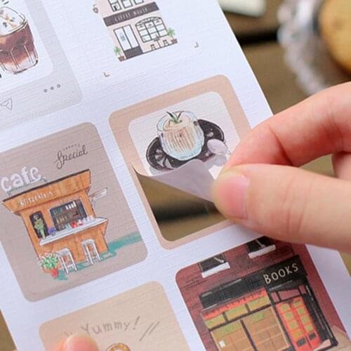 4Pcs Scrapbook Washi Paper Sticker Fade-less Self-adhesive DIY Planner Album Diary Washi Embellishment Sticker Kit for Girl