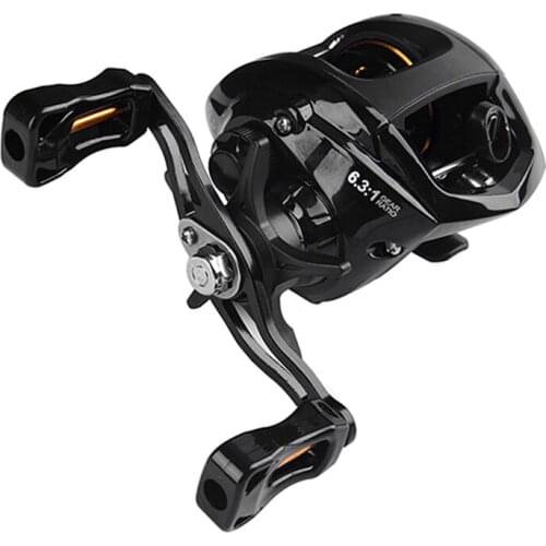 6.3:1 Speed 6+1 Bearings Fresh/Saltwater Baitcasting Reel Magnetic Brake System Ultralight Fishing Reel