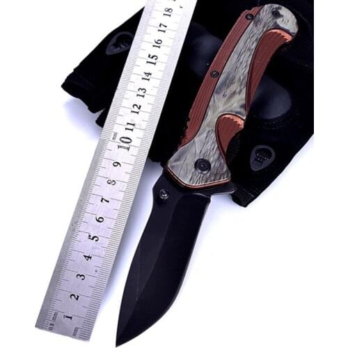 7.8 " Knives 60HRC high hardness self-defense folding knife 7CR17MOV blade multi-purpose camping picnic fishing tool