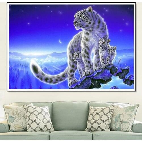 Diamond Painting Resin Animal 5D Flower Leopard Cross Stitch Diamond Diy Embroidery Set Diamond Embroidery. Custom Photo