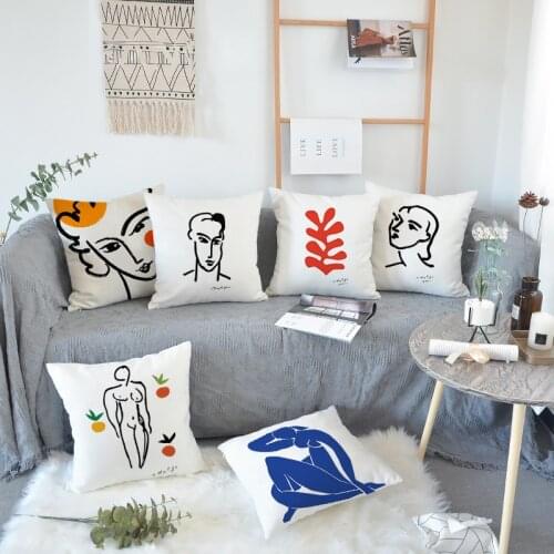 Velvet Cushion Cover Matisse Pillow Cover for Sofa Home Decor 18x18 Pillow Cover Nordic Decorative Pillows