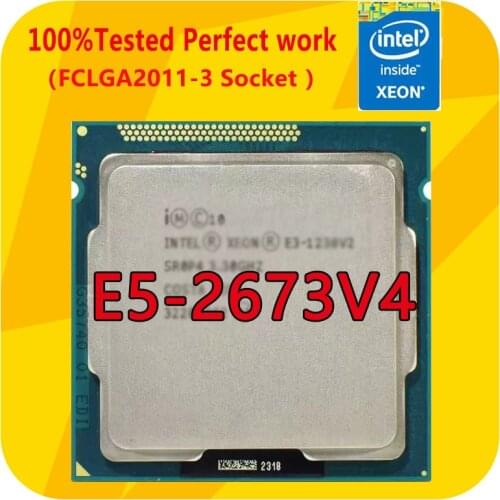 E5-2673V4 Original oem Intel Xeon E5 2673V4 2.3Ghz 20-Cores 50MB 14nm 135W 40Threads LGA2011-3 CPU Processor For x99 Motherboard