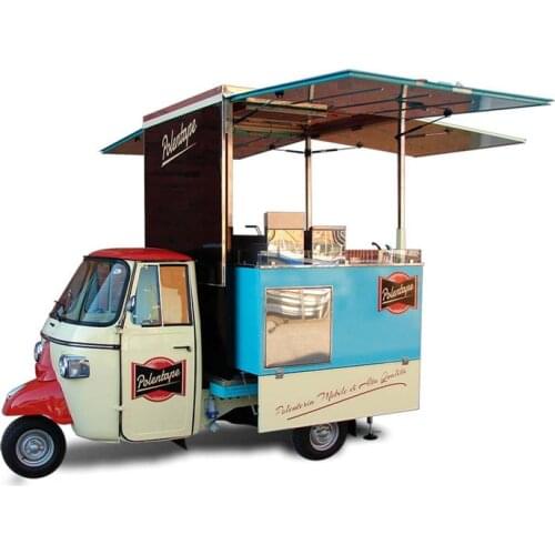 Europe Sale Snacks Bar Jui Cart Electric Food Ape Piaggio Tricycle Pizza Truck Tuk Tuk Car With Lifting