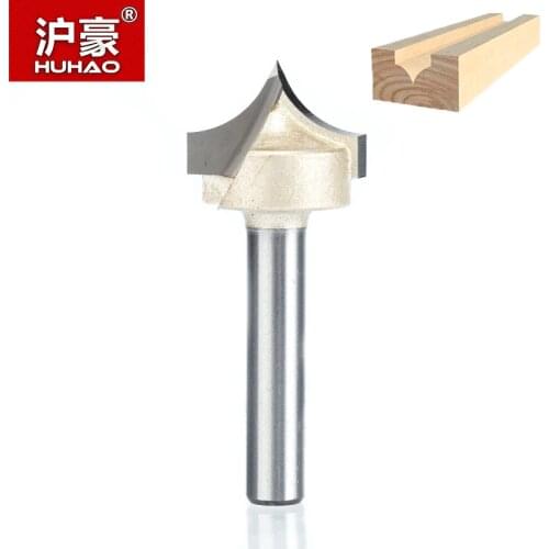 HUHAO 1pc 1/4" 1/2" Shank Woodworking Cutter Double Edging Router Bits For Wood Carbide Engraving Tools Carving Bit