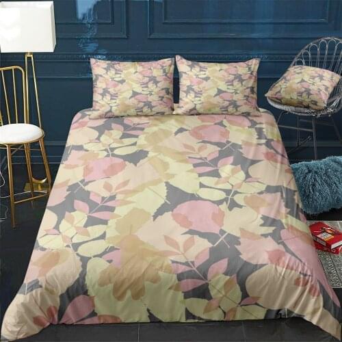 Autumn Leaves Pattern 2 Quilt Cover Pillowcase 3Piece Comforter Bedding Set With Pillow Case Single Double Duvet Cover