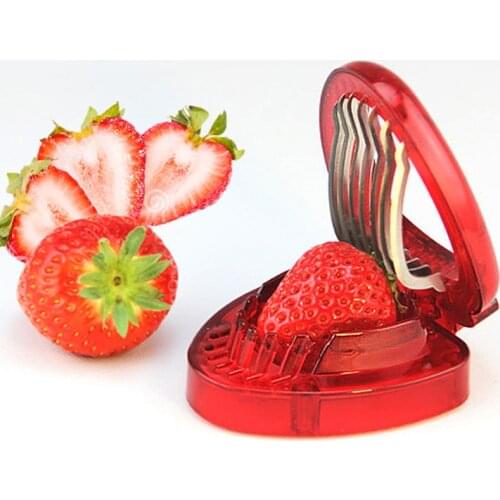 Kitchen Portable Fruit Divider Stainless Steel Multi-purpose Strawberry Slicer Melon And Fruit Cutter Fruit Tool