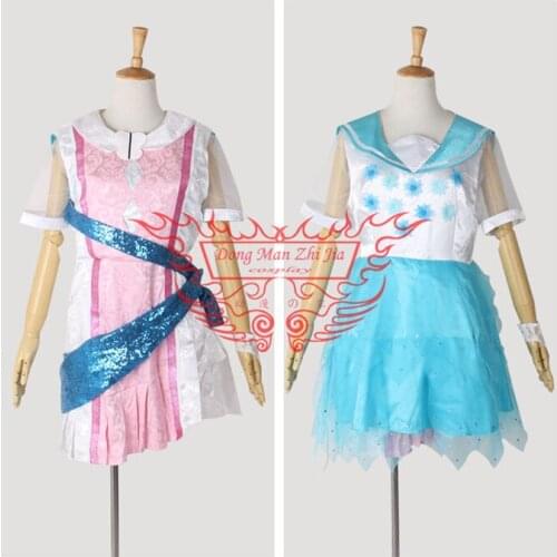 Love Live Cosplay Costume Eli Ayase Transform Outfit Maid Dress Halloween Carnival Cos 2 Pieces/Set Dress*2