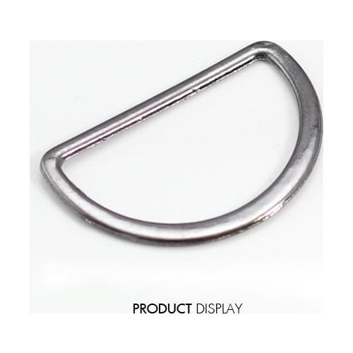 Metal D Ring Hooks BlackGun Plated D Shaped Buckles 35mmFor Bags Clothes Belt Sewing Hooks Clips Sewing Supplies 100piece K176