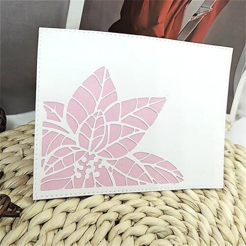 Suitable for Christmas metal cutting die DIY scrapbook paper card template embossing process handmade leaves star 2020 NEW