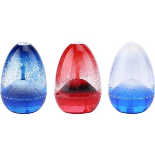 Novelty Egg Shape Hourglasses Volcanic Eruption Liquid Droplet Sandglasses Sand Clock Home Office Table Decoration Relax Gifts