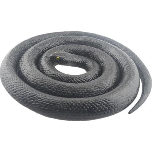 Novelty Halloween Gift Tricky Funny Spoof Toys Simulation Soft Scary Fake Snake Horror Toy For Party Event 80cm