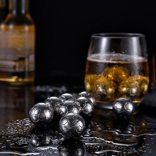 Food Grade 304 Stainless Steel Ice Ball Reusable Chilling Stones For Whiskey Wine Fast Cooling Cold Longer Drinking Tool Decor