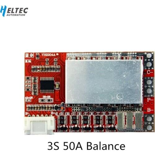 3S 50A BMS Board/ 55A 3.7V Lithium battery protection board/3.2V iron phosphate/LiFePO4 battery BMS board with Balance