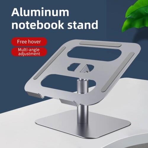 Laptop Riser Stand Angle Adjustable Height 360 Rotating Aluminum Ergonomic Computer Notebook Stand Holder for MacBook Pro Air