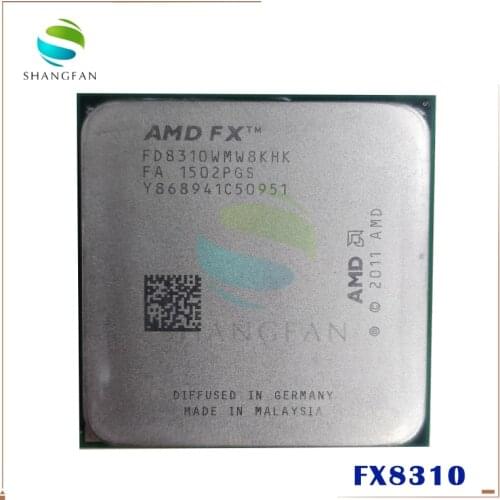 AMD FX 8310 FX8310 3.4GHz Eight-Core 3.4G/8M/95W Processor Socket AM3+ 4 orders