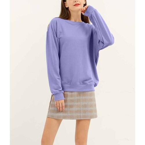 Pullover Sweatshirt Oversized Women Solid Color Hoodie Hip Hop Streetwear Men Hoodie Autumn Top Warm Ladies Fashion Long Sleeve