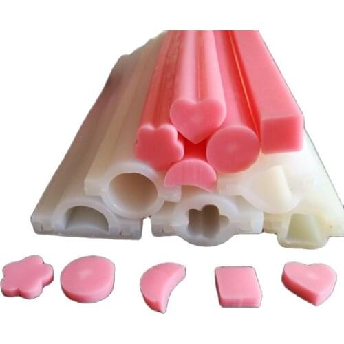 Heart Round Star Various Shapes Silicone Tube Soap Mold Moon Flower Pipe Moulds For Candle Candy Cake Resin Crafts