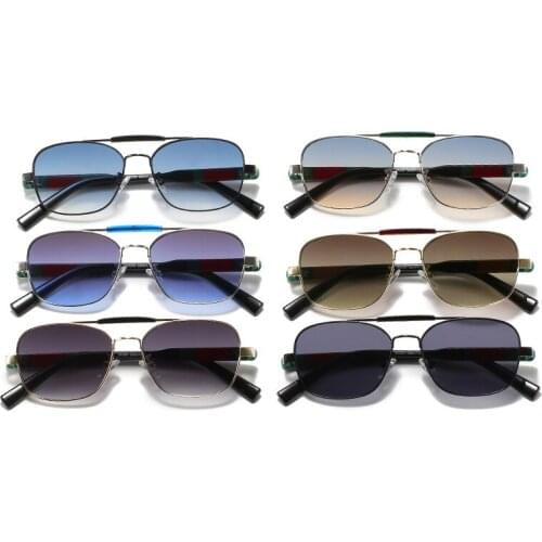 WackSaria Women Sunglasses Metal Retro Squard Frame Colorful Lens Vintage Mens Sunglasses Beach Wear Outdoor Eyewear