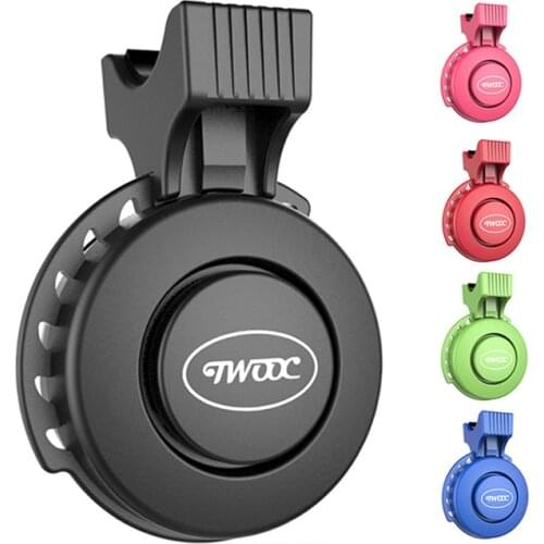 TWOOC Elektrische Fahrrad Glocke USB Ladung Bike Radfahren 120db Lenker Ring 3 Modus Sounds Sicherheit Wasserdichte