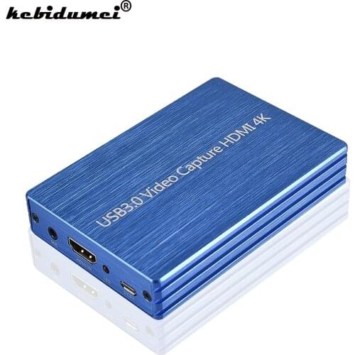 Newest 4K@60Hz HDMI-compatible to USB3.0 Capture Card 1080P HD Video Card Capture Box for Live Broadcast Video Recorder Grabber