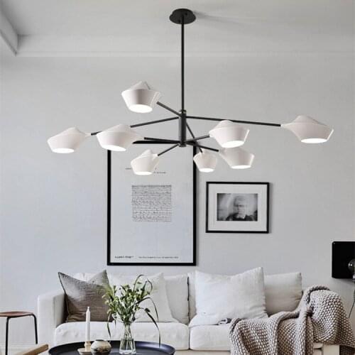 Vintage glass ball iron led light crystal hanging lamp bedroom nordic decoration home living room decoration