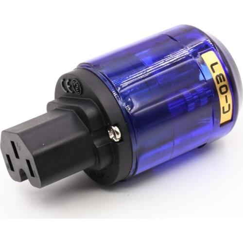 2PCS High quality C037 Rhodium Plated IEC Female Plug HIFI IEC Connector