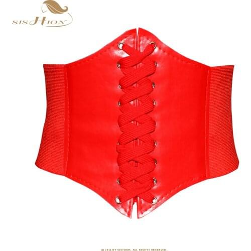 SISHION Body Shaper Woman Elastic Sexy Waist Underbust Corsets & Bustiers Black Red Corset Waist Cincher Corselet VB0001