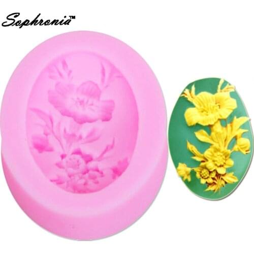 10pcs/set Sunflower Arylic Resin Flower Silicone Mold DIY silicone molds decorating fondant mold flower style chocolate M751
