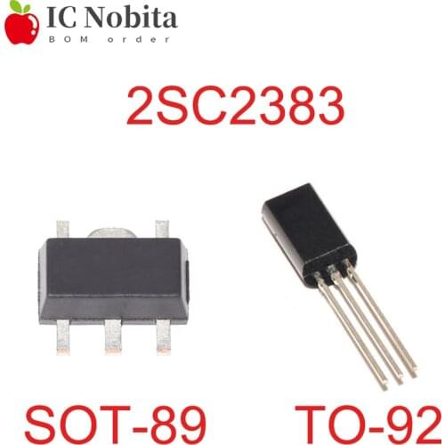 100PCS 2SC2383-Y TO-92 2SC2383 TO92 SOT89 C2383 SOT-89 Audio Transistor (NPN) SMD Chip IC New