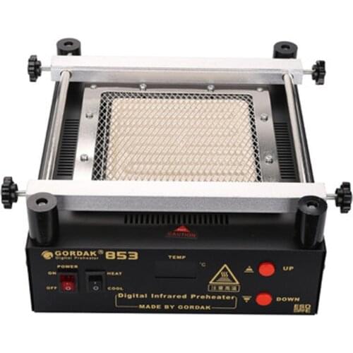 110V 220V Gordak 853 IR Preheater Station Lead Free Infrared Preheating Station BGA Repair Machine
