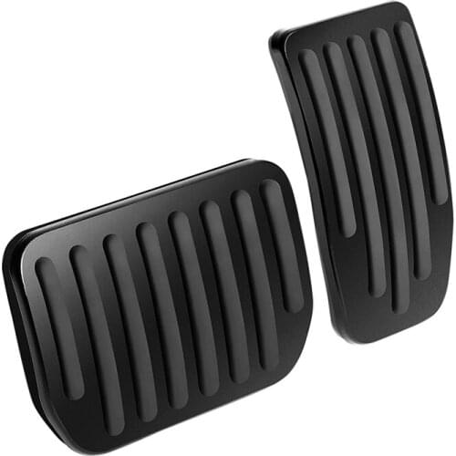 2PCS Car Accelerator Brake Foot Pedal Auto Footrest Pedals Cover for Tesla Model 3 Y