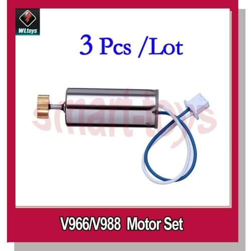 3Pcs Original V966-010 Main Motor for Wltoys V966 V988 RC Helicopter Spare Parts