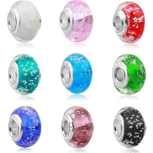 9 colors Sparkling Murano Glass Beads Butterfly Charms Fit Original Bracelet DIY Jewelry Making Women Gifts