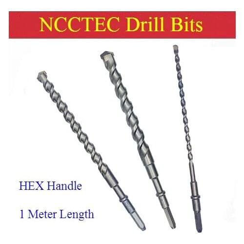 [Length 1000mm 40'' ] Diameter 14-40mm 0.56''-1.6'' carbide core drill bits | Electric Hammer Concrete Rock hole saw Hex Shank