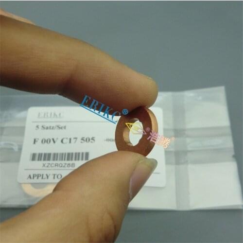 F00V C17 505 2.5mm Auto Diesel Injection Copper Ring FOOVC17505 Nozzle Injector Hield Shield Size 7.1*15*2.5mm