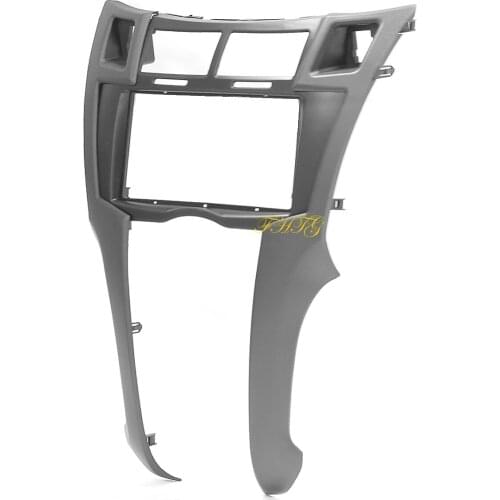 Fascia is suitable for 2005-2011 Toyota Yaris/ Vitz/ Platz, Black, Double Din Car Audio Frame